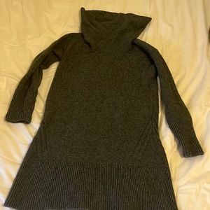 Grey turtle neck sweater dress